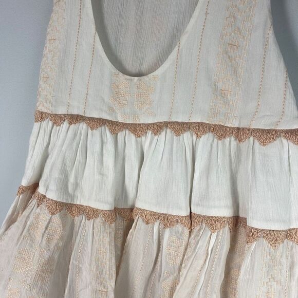 JONATHAN SIMKHAI Embroidered Voile Lightweight Tiered Tank - Picture 5 of 10